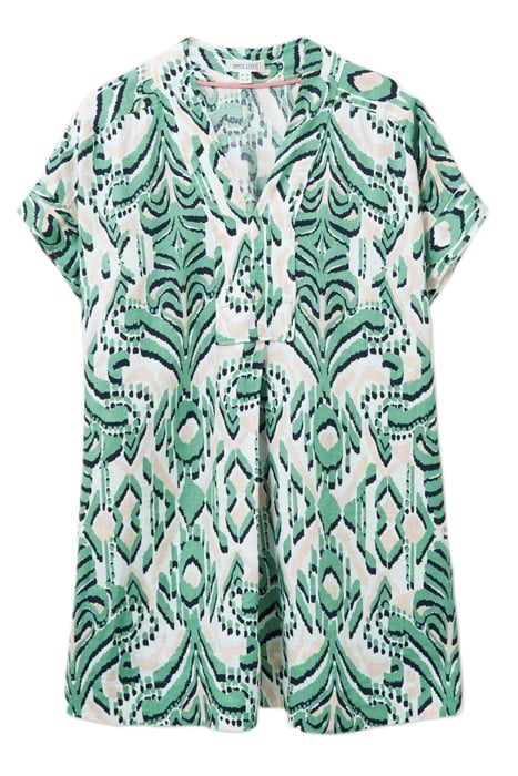 MARIANNE LINEN TUNIC GREEN 2
