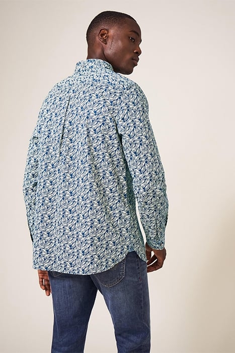 DANDELION PRINTED SHIRT MID TEAL 2