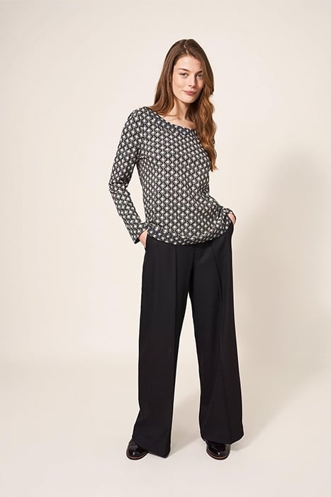 LONG SLEEVE WEAVER TEE BLACK 3