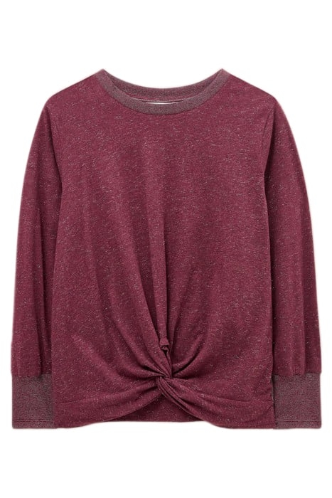 FRANKIE SPARKLE TOP DARK PLUM 1