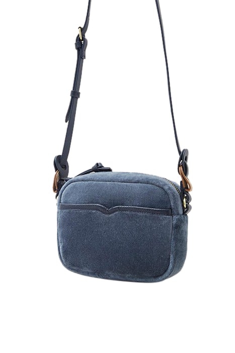 LEXI VELVET MINI CAMERA BAG DARK TEAL 2