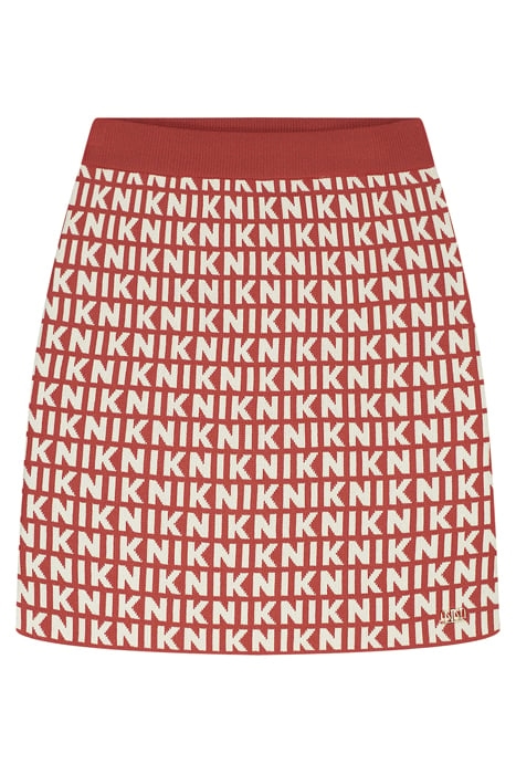 PAYTON SKIRT TERRACOTTA RED 1