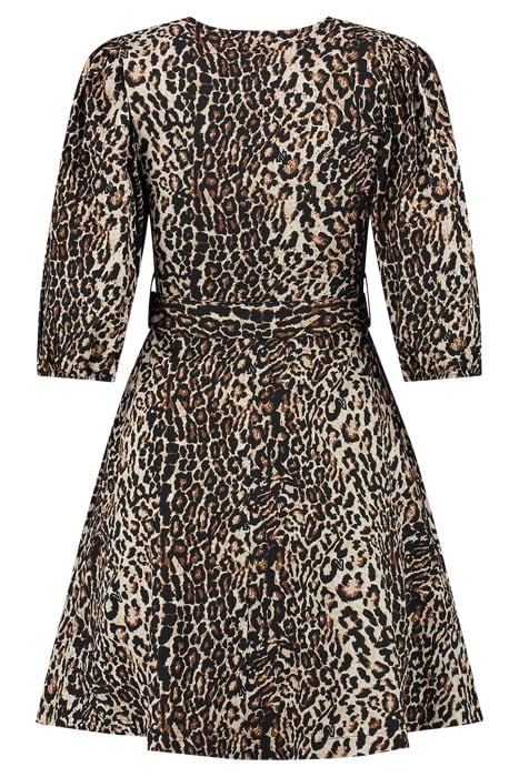 RACHEL STRUCTURE DRESS DUST/BLACK 2