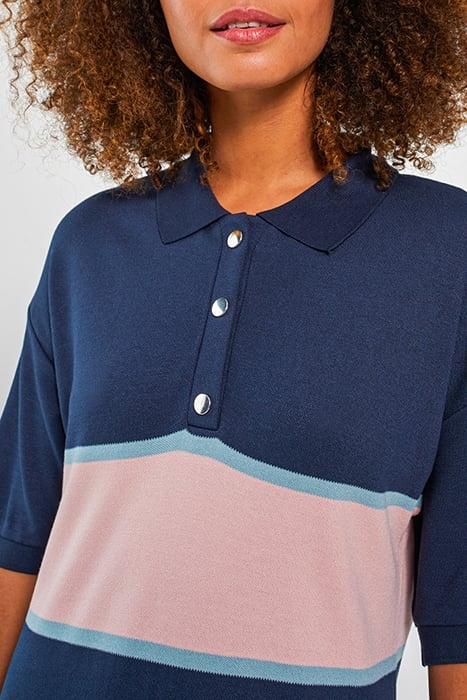 NAVY COLOURBLOCK-STYLE POLO DRESS NAVY 5