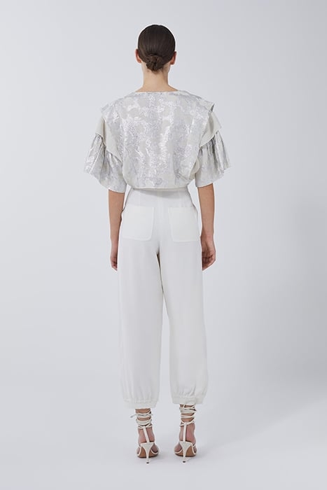 ORTI BLOUSE IN ECRU/SILVER 2