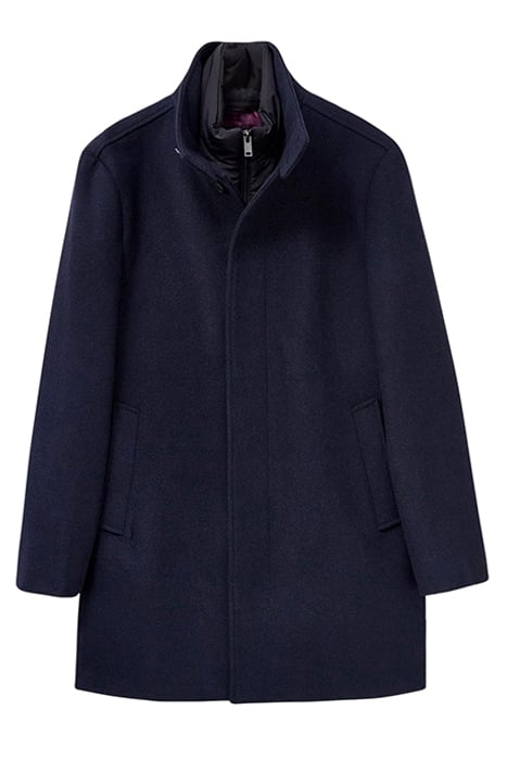 HORSHOLM WOOL FUNNEL COAT DARK NAVY 2