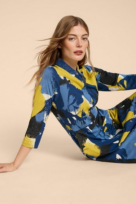 RUA JERSEY SHIRT DRE BLUE PRINTED 3