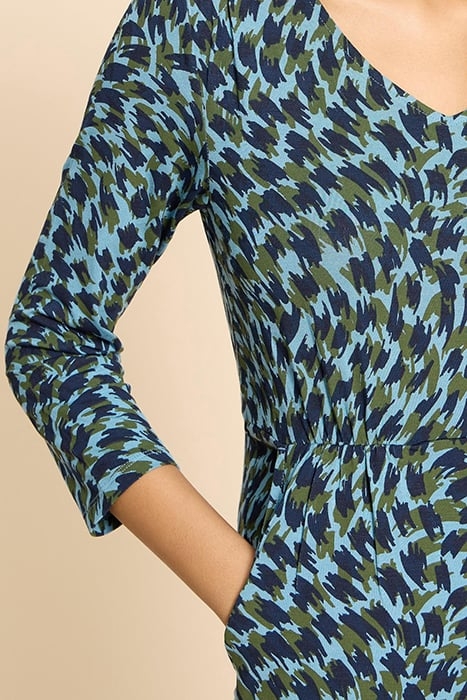 TALLIE ECO VERO JERSEY DRE TEAL PRINTED 4
