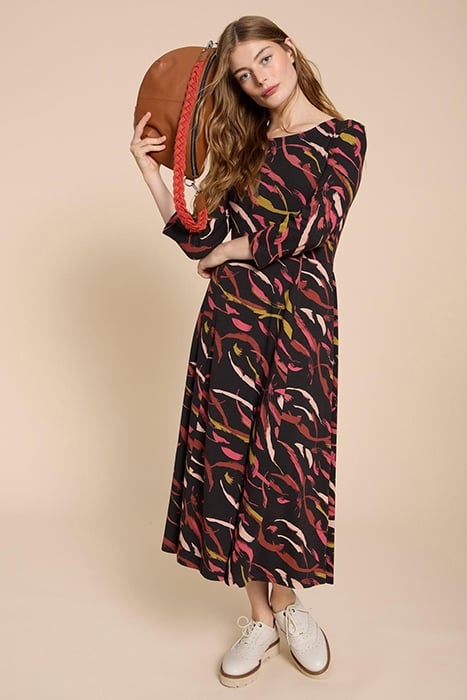 MADELINE JERSEY DRE BLACK PRINTED 3