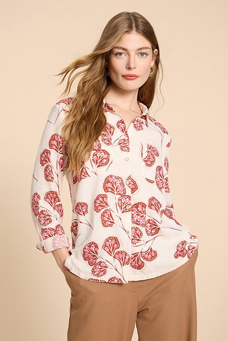 SOPHIE COTTON SHIRT IVORY PRINTED 1