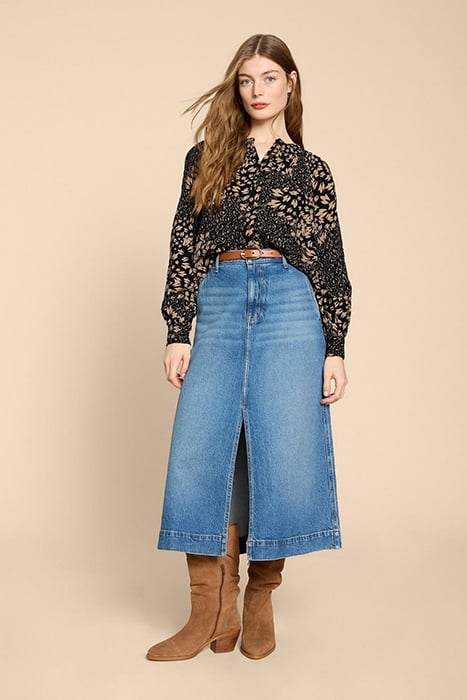 ARI ECO VERO TOP BLACK PRINTED 3