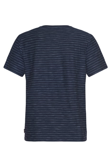 EMILSI REVERSED STRIPE TEE DEEP MARINE 5