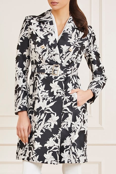 SUNBURST TRENCH BLACK PRINT 7