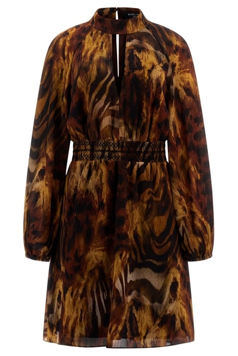 LIQUID GOLD SHORT DRESS LIQUID GOLD PRINT 1