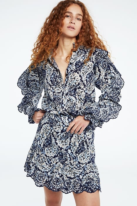 PHAEDRA BLOUSE NAVY/WARM WHITE 1