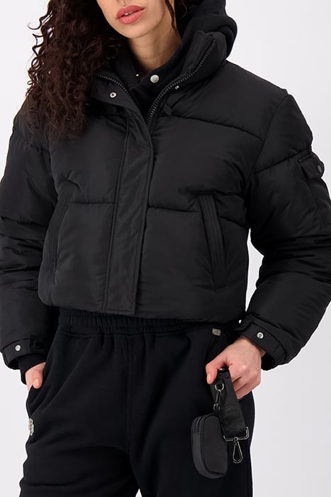 CROPPED BELT JACKET BLACK 6