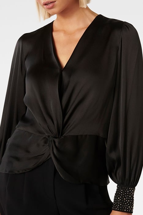 CHRISTALE HEATFIX BLOUSE BLACK 6