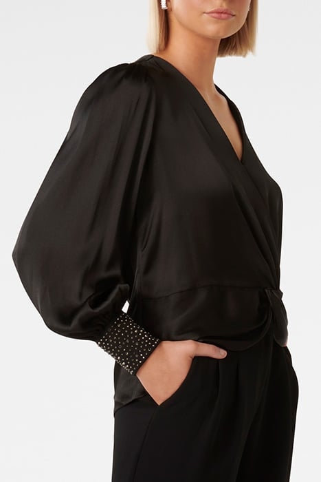 CHRISTALE HEATFIX BLOUSE BLACK 5