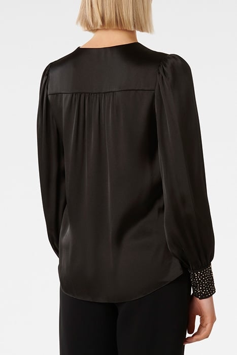 CHRISTALE HEATFIX BLOUSE BLACK 2