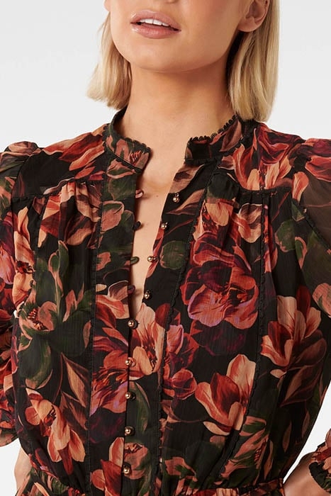 FLEUR PRINTED SKATER MINI WRIGHT FLORAL 6