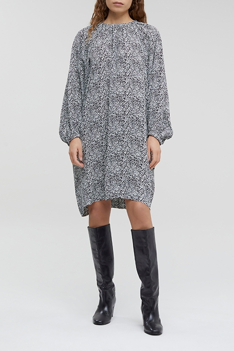 GATHERED DRESSES IVORY 1