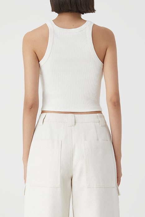 CROPPED TANK TOP T-SHIRTS ECRU 2