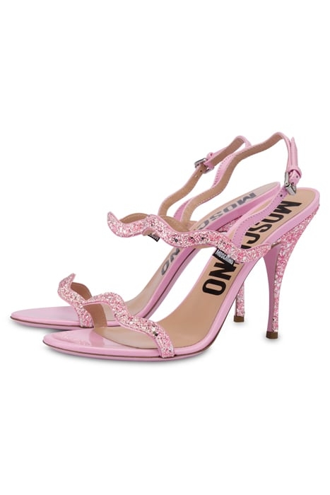 RIC RAC GLITTER HIGH SANDALS PINK 2