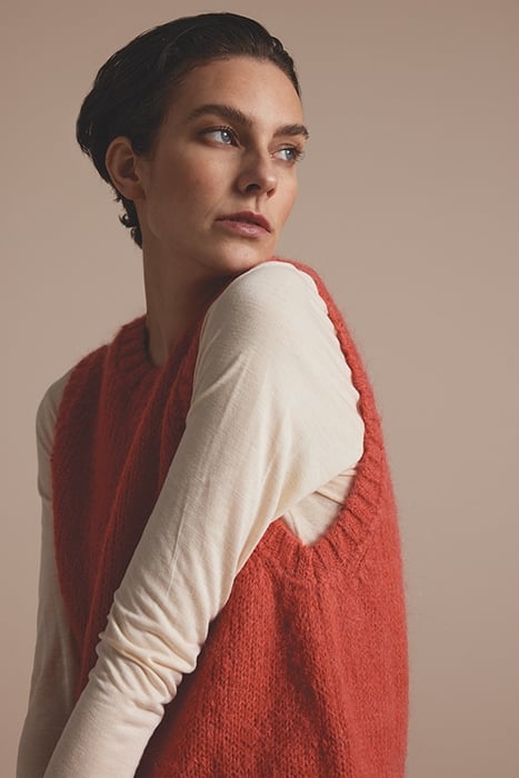 SPENCER MOHAIR BLEND KNIT ROUGE 4