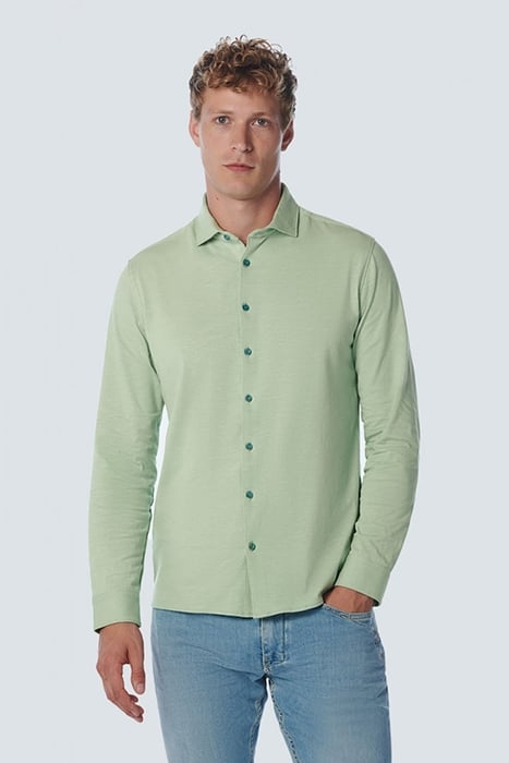 SHIRT JERSEY STRETCH SOLID LIGHT SEAGREEN 1