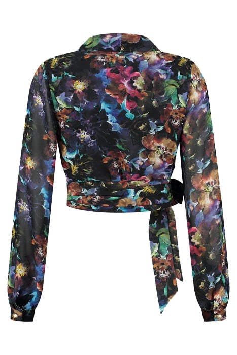 VINCE FLOWER BLOUSE EXTRA NAVY 3