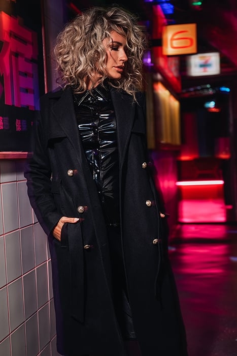 VINYL BLOUSE BLACK 4