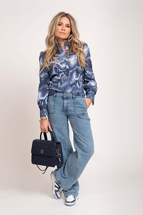 VERONICA MARBLE TOP DEEP BLUE 1