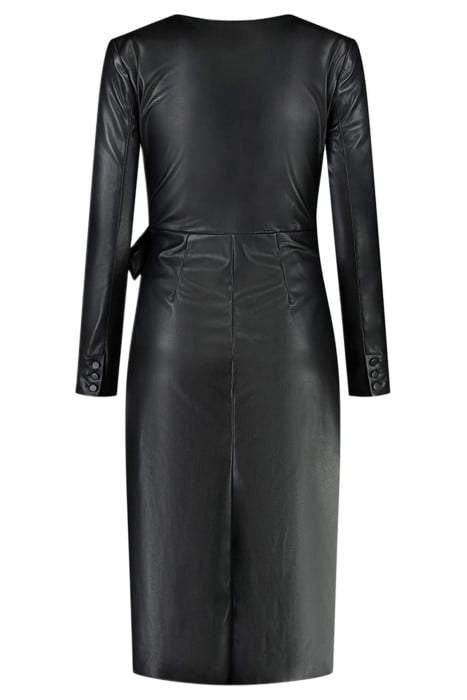 MARA WRAP DRESS BLACK 2