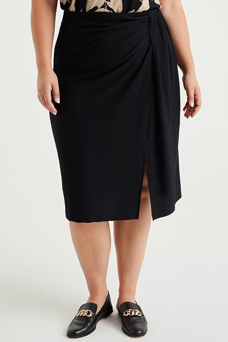 SKIRT MEDIUM LENGTH BLACK 1