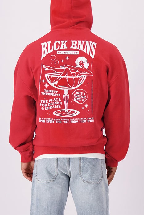 NIGHT CLUB HOODIE RED 2