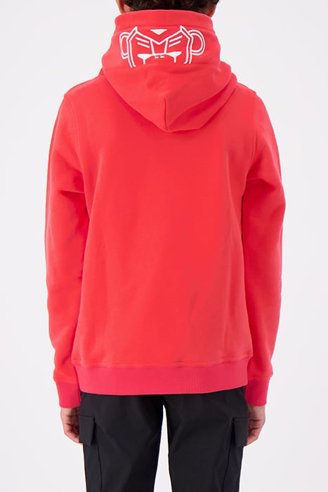 JR. SCRIPT HOODIE RED 2