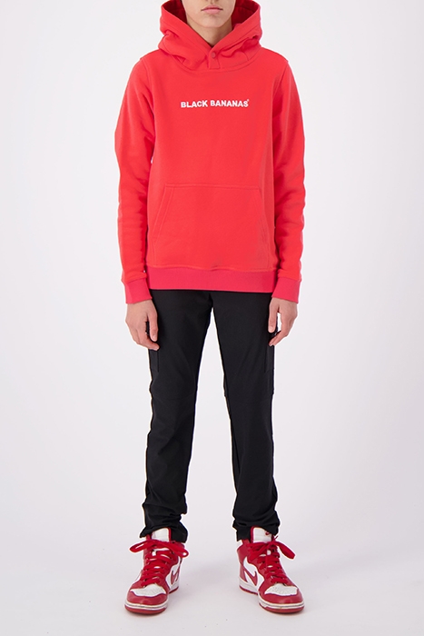 JR. SCRIPT HOODIE RED 3