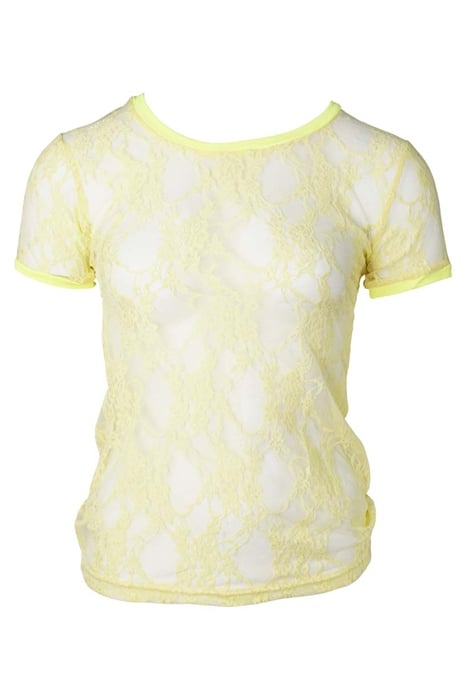 LACE TOP YELLOW YELLOW 1