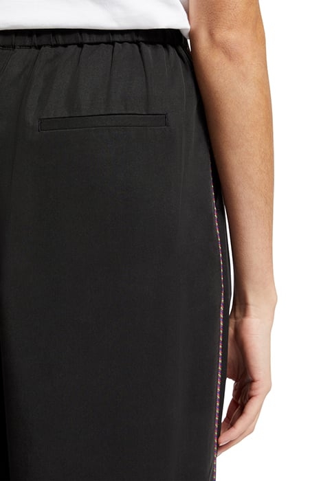 ELENI MULTICOLOUR PIPING PYJAMA PANT EVENING BLACK 7