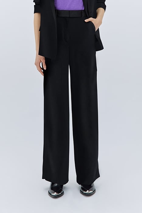 BLACK DANDY FLOWING TROUSERS 1