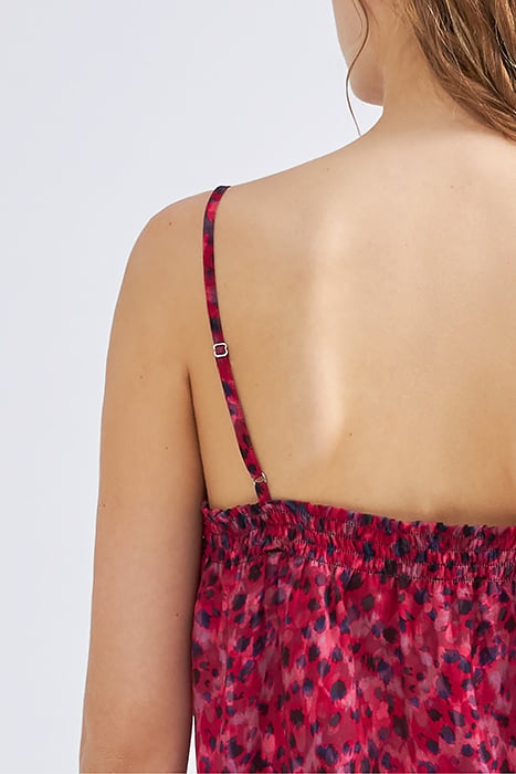 PINK LEOPARD ROCK PRINT LINGERIE-STYLE TOP 5