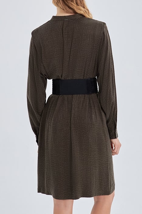 WOMEN'S LICHEN ARMY VIBES MOTIF JACQUARD DRESS 2