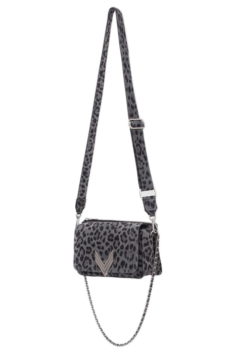 GREY LEOPARD MOTIF SUEDE BROOKLYN 111 BAG 4