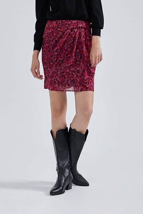 PINK RECYCLED LEOPARD ROCK PRINT SHORT DRESS 1