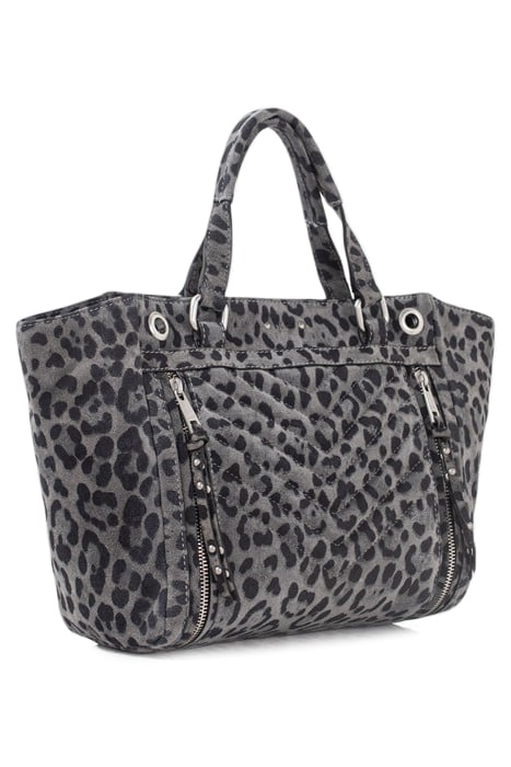 GREY LEOPARD MEDIUM 1440 TOTE BAG 4