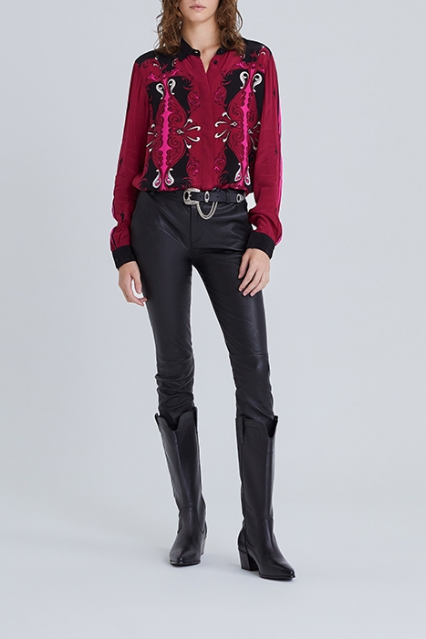 WOMEN'S PLACED PRINT VISCOSE SHIRT 3