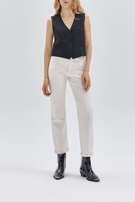 BEIGE CROPPED SLOUCHY JEANS 3