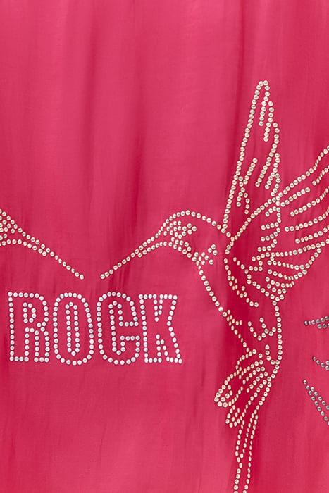 FUCHSIA SHIRT WITH STUDDED IMAGE ON BACK 5