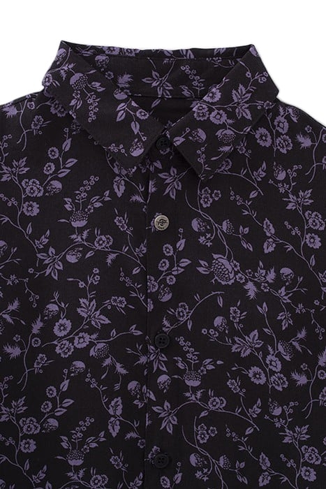 BOYS’ VIOLET AND BLACK FLOWERY LENZING™ ECOVERO™ SHIRT 4