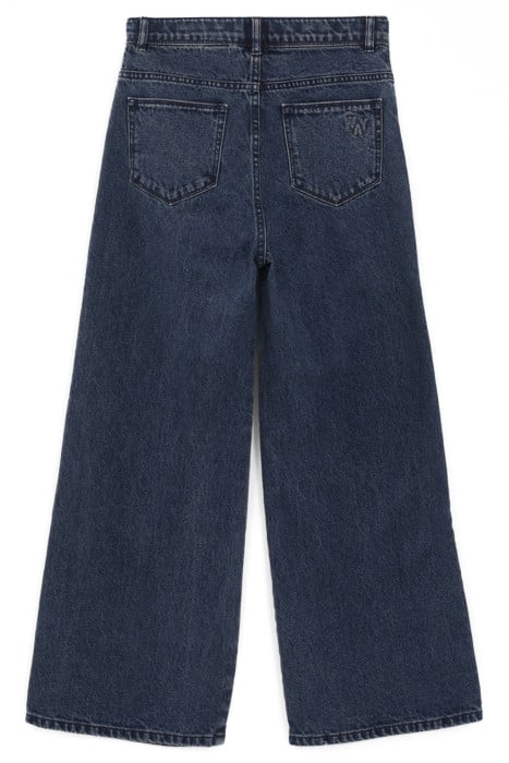 GIRLS’ BLUE WIDE LEG JEANS 2